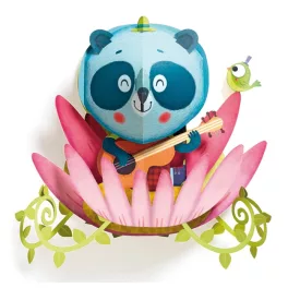   Djeco: Little Big room 3D-s faldekoráció - Panda - Panda bear