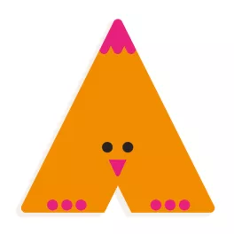   Djeco: Little Big room Állatdekor betű - A - Graphic animal letter