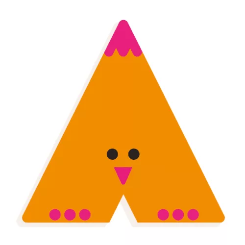 Djeco: Little Big room Állatdekor betű - A - Graphic animal letter