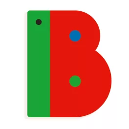   Djeco: Little Big room Állatdekor betű - B - Graphic animal letter