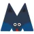Djeco: Little Big room Állatdekor betű - M - Graphic animal letter