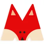 Djeco: Little Big room Állatdekor betű - M - Graphic animal letter