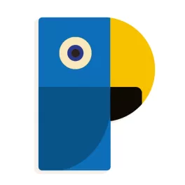   Djeco: Little Big room Állatdekor betű - P - Graphic animal letter