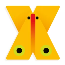   Djeco: Little Big room Állatdekor betű - X - Graphic animal letter