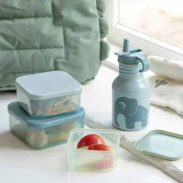 Done by Deer snack doboz szett, 3 db, Deer Friends, kék