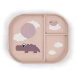 Done by Deer Foodie többrekeszes tányér, Happy Clouds, púder