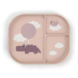   Done by Deer Foodie többrekeszes tányér, Happy Clouds, púder