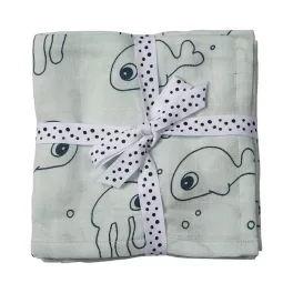Done by Deer textil pelenka - Sea Friend kék (2db) 