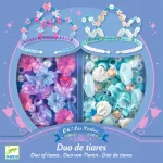 Djeco Ékszerkészítő készlet - Páros tiara, kék - Duo of tiaras, Blue