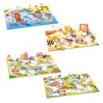 Matricázós sztorik, 3D - Közlekedés járművekkel - Lift-up stickers - Vehicles