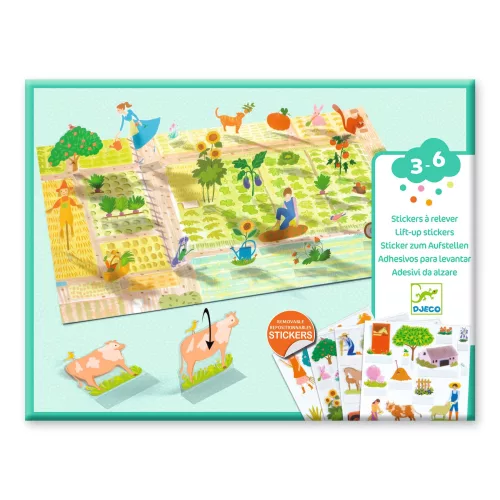 Matricázós sztorik, 3D - Élet vidéken - Lift-up stickers - Farm