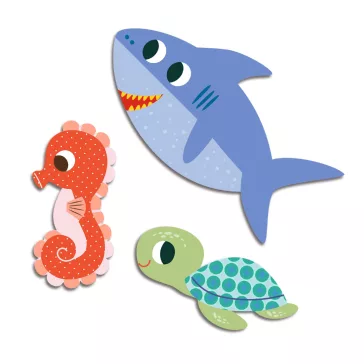 Djeco - Matricák - Tenger lakói - Sea animals
