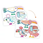 Djeco Meglepetés színező - Vadállatok - Wild families