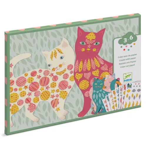 Djeco: Design by Matricázó képkészítés - Cicák és macskák - Elodie’s cute cats
