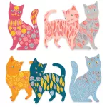 Djeco: Design by Matricázó képkészítés - Cicák és macskák - Elodie’s cute cats