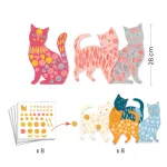Djeco: Design by Matricázó képkészítés - Cicák és macskák - Elodie’s cute cats