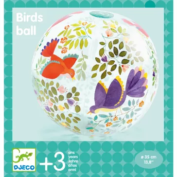 Djeco Felfújható labda - Madárkák - Birds ball