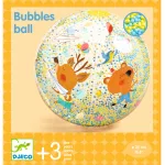 Djeco Felfújható labda, Ø 35 cm - Csörgő-zörgő labda - Bubbles ball