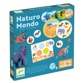   Djeco - Képes lottó - Állatok és élőhelyeik - Naturo Mondo