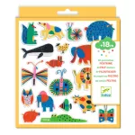Djeco Matricák - Állatkák mindenhol ! 60 filcmatrica