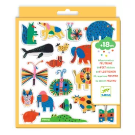 Djeco Matricák - Állatkák mindenhol ! 60 filcmatrica