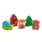 Djeco - Formaillesztő és formapárosító - Szivárvány - Puzz & Match Rainbow