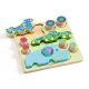 Djeco - Formaillesztő és guruló - Tarka - Puzz and Roll Bariolo