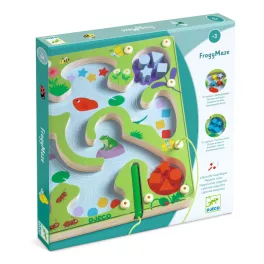   Djeco Íráselőkészítő, szortírozó - Mágneses labirintus - FrogyMaze