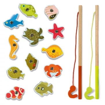   Djeco Horgász játék - Trópusi horgászat - Tropical fishing