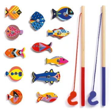 Djeco Horgász játék - Halgrafika - Fishing graphic