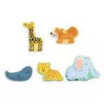Djeco - Formaillesztő, formaberakó - Állati formák - Puzzlo Animo