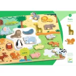 Djeco - Formaillesztő, formaberakó - Állati formák - Puzzlo Animo
