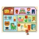 Djeco formaillesztő, formaberakó játék - Házban - Puzzlo House
