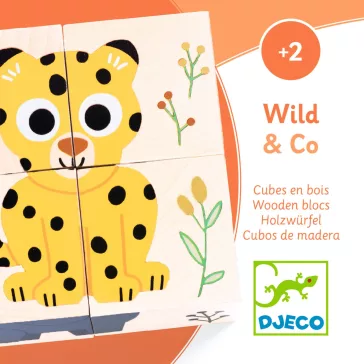 Djeco Kockakirakó - Vadállatok - Wild & Co