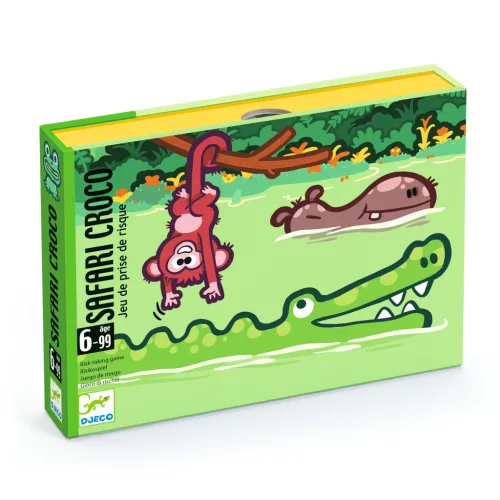 Djeco - Kártyajáték - Krokodil safari - Safari Croco