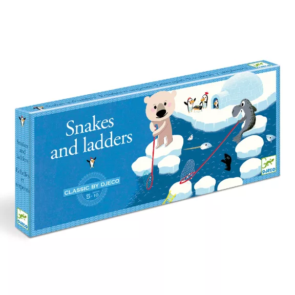 Djeco Társasjáték klasszikus - Kígyók és létrák - Snake and ladders Djeco Társasjáték klasszikus - Kígyók és létrák - Snake and ladders