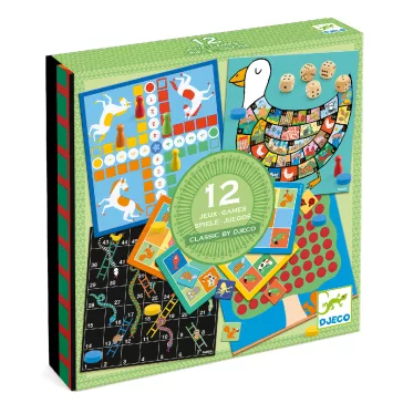   Djeco Társasjáték klasszikus - Társasjáték készlet KJ4+ - Classic box 4+
