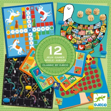  Djeco Társasjáték klasszikus - Társasjáték készlet KJ4+ - Classic box 4+