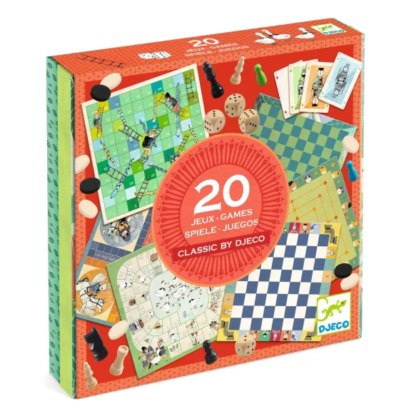 Djeco Társasjáték klasszikus - Classic box - 20 játék Djeco Társasjáték klasszikus - Classic box - 20 játék