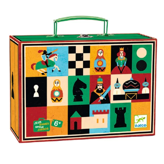 Djeco Társasjáték klasszikus - Sakk, Kínai sakk és Dáma - Chess+Checkers Djeco Társasjáték klasszikus - Sakk, Kínai sakk és Dáma - Chess+Checkers
