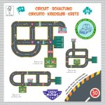 Djeco CRAZY MOTORS autópálya - Városi kőrút - City circuit - Giant puzzle - 26 pcs