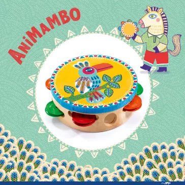 Djeco: Animambo Játékhangszer - Csörgődob - Tambourine