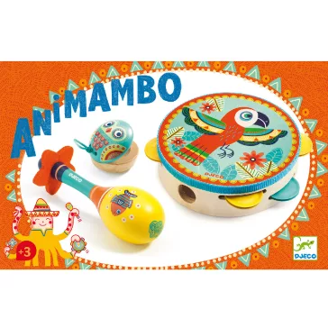   Djeco játékhangszer készlet - Tambourine, maracas, castanet