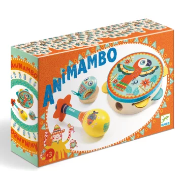   Djeco játékhangszer készlet - Tambourine, maracas, castanet