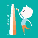 Djeco toronyépítő kocka - Nyuszis - BabyBloki