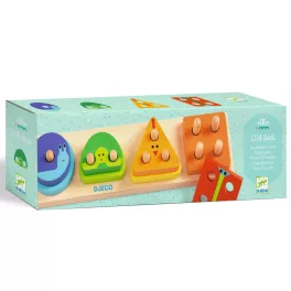   Djeco formaillesztő, formaberakó - Számos alapozó - 1234 Basic