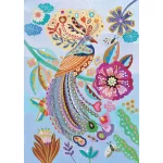 Djeco glitteres puzzle - Csillogó madarak (50 db)