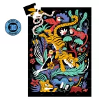 Djeco Varázs puzzle - Tigrisugrás - The Tiger Leap (50 db)