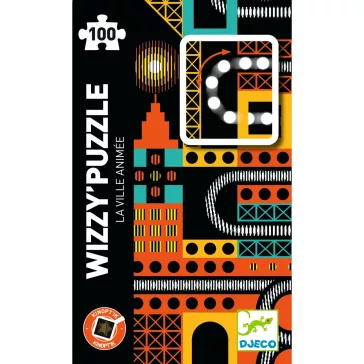   Djeco Optikai puzzle - Városi nyüzsgés - The lively city (100 db)