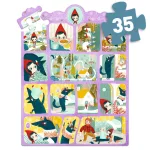 Djeco Mese puzzle - Piroska és a farkas, 35 db-os - Little Red Riding Hood